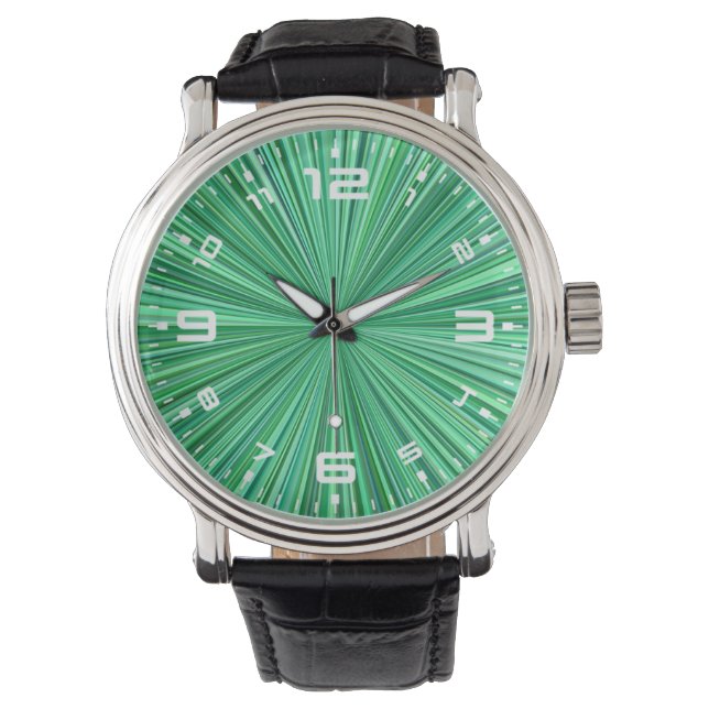 Blue Radial Stripes Background-23156 Watch (Front)