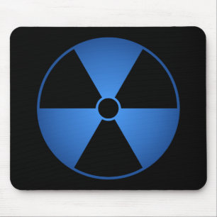 Blue Radiation Symbol Mousepad