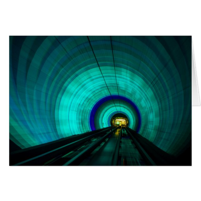 Blue railroad tunnel, Singapore (Front Horizontal)