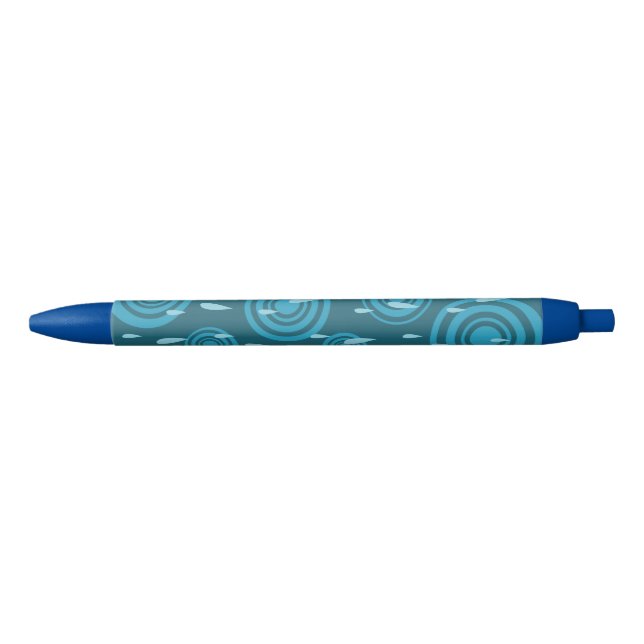 Blue Rain Black Ink Pen (Front)