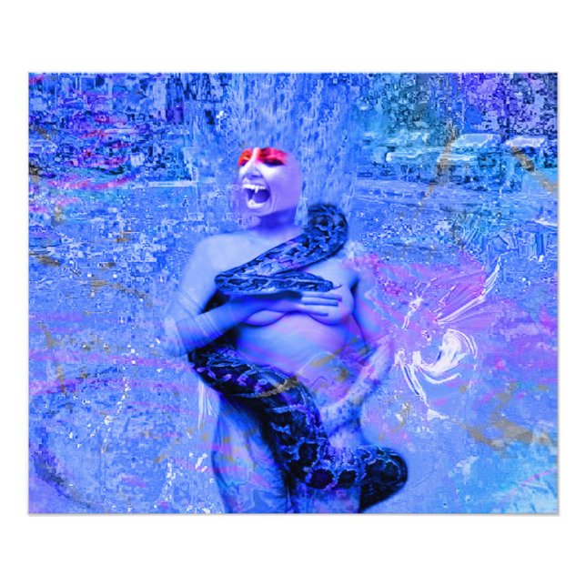 Blue Rain Photo Print (Front)