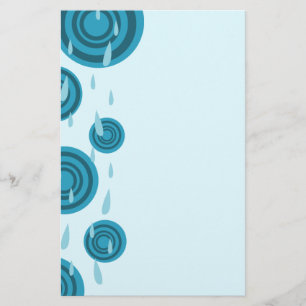 Blue Rain Stationery