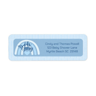 Blue Rainbow Baby Shower
