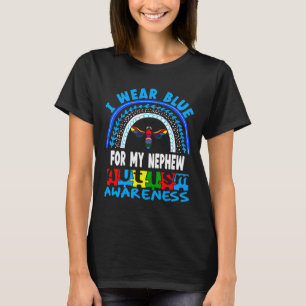 Blue Rainbow Bee Autism Nephew Kindness Active T-Shirt