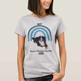 Blue Rainbow Best Bernese Mountain Dog Mum T-Shirt