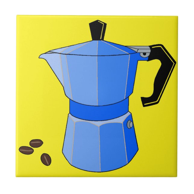 Blue Rainbow Espresso Tile (Front)