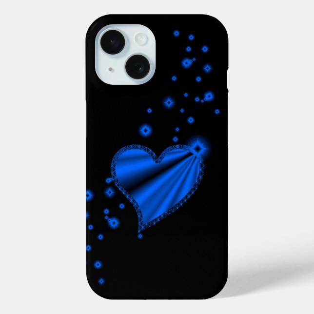 Blue Rainbow Heart with Stars Case-Mate iPhone Case (Back)