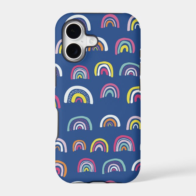 Blue Rainbow iPhone Case (Back)