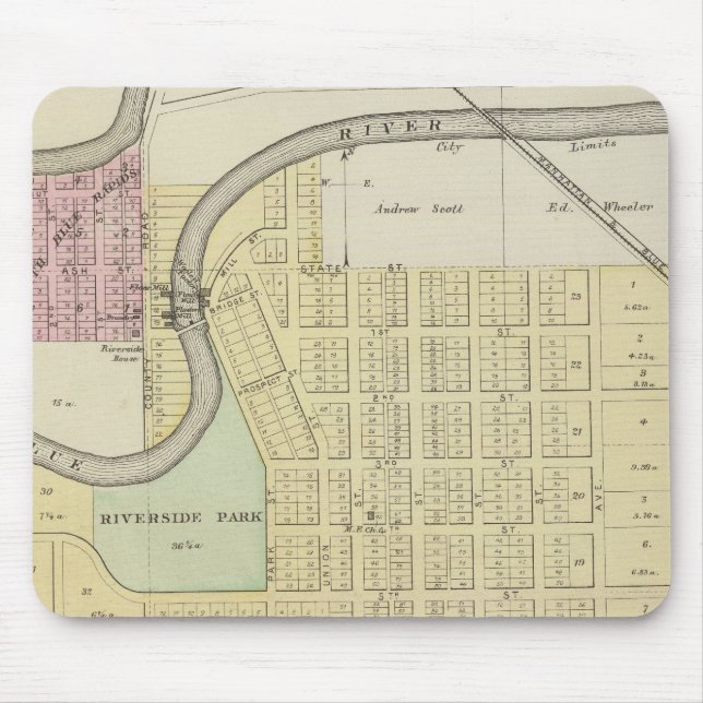 Blue Rapids, Marshall County, Kansas Mouse Mat (Front)