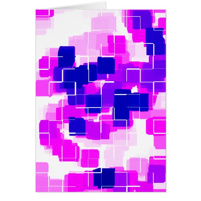 "Blue Raspberry" Geometric Art (Front)