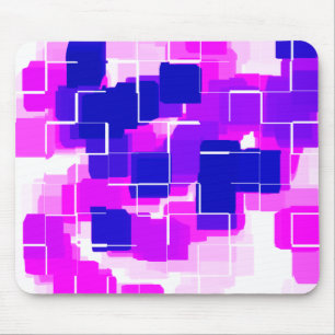 "Blue Raspberry" Geometric Art Mouse Mat