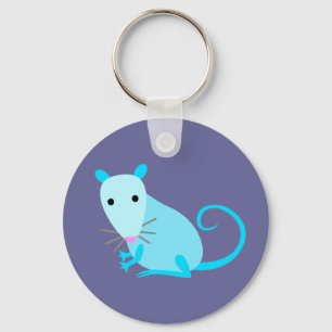 Blue Rat Keyring
