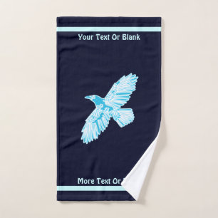Blue Raven Bath Towel Set