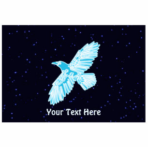 Blue Raven Photo Sculpture Magnet