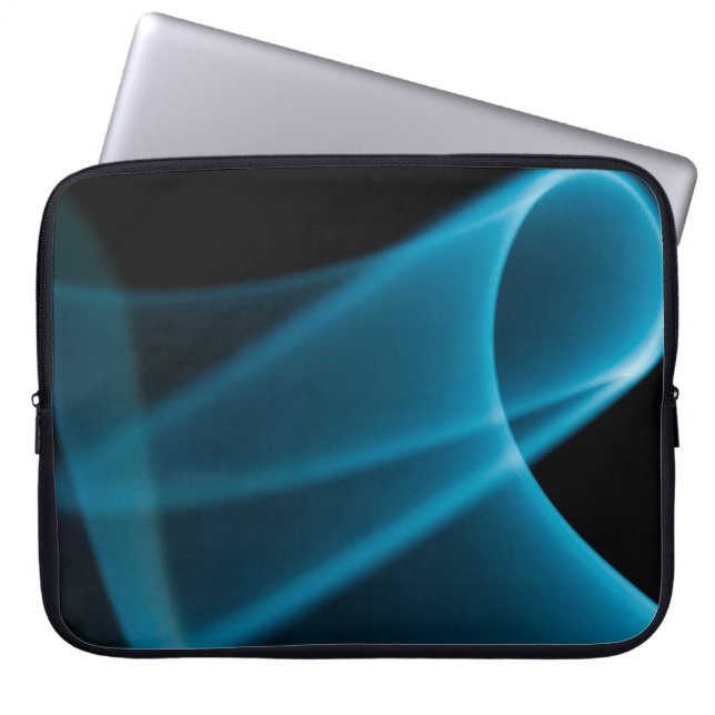 Blue ray of light laptop sleeve (Front)