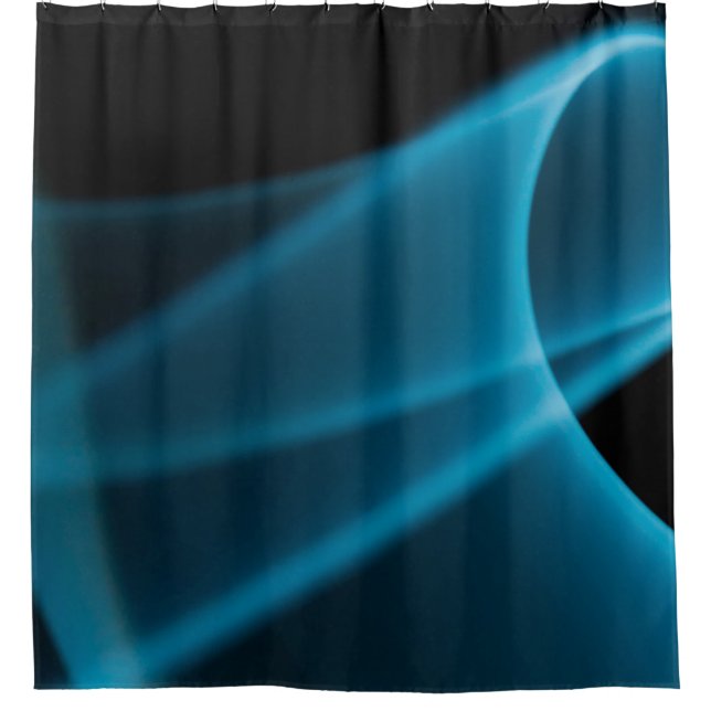 Blue ray of light shower curtain (Front)