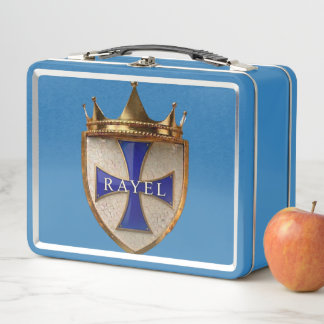 Blue RayEl Crest  Metal Lunch Box