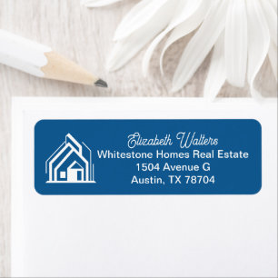 Blue Real Estate Company Realtor Return Address