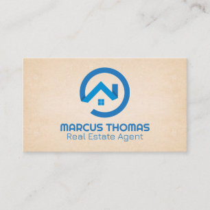 Blue Realtor Logo   Properties Appointment Card