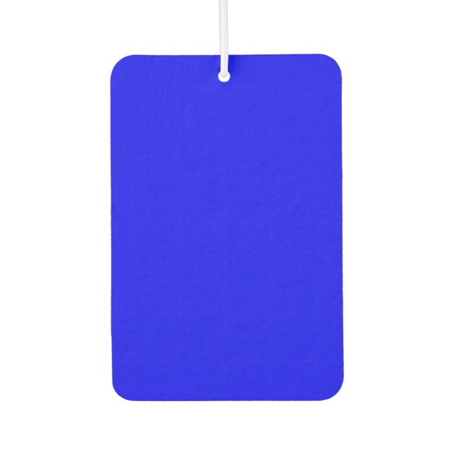 Blue Rectangle Air Freshener (Front)