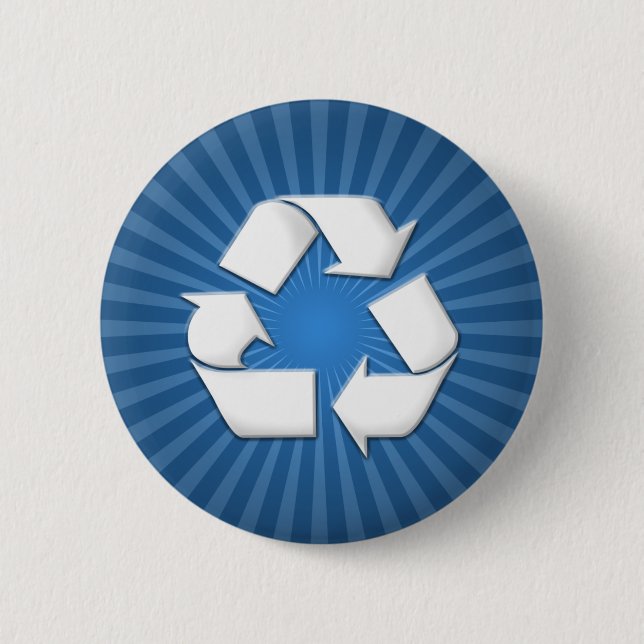 Blue Recycle Button 001 (Front)