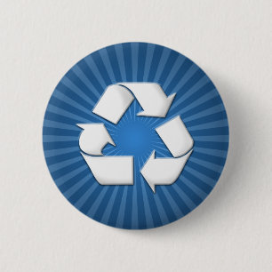 Blue Recycle Button 001