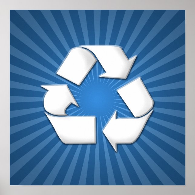 Blue Recycle Poster 001 (Front)