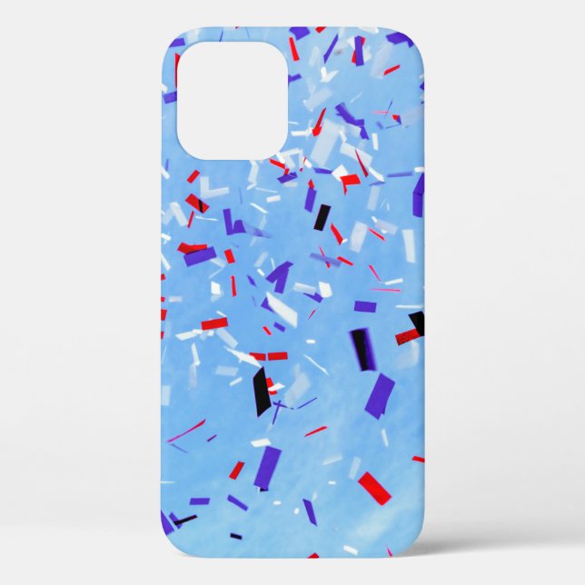 Blue, red, and black paper cutouts Case-Mate iPhone case (Back)