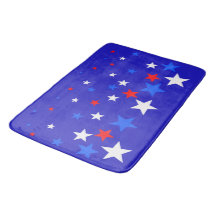 Blue, Red and White Star Pattern