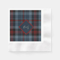 blue red black scottish celtic tartan pattern