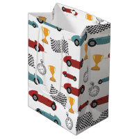 Blue & Red Fast Retro Vintage Racing Cars