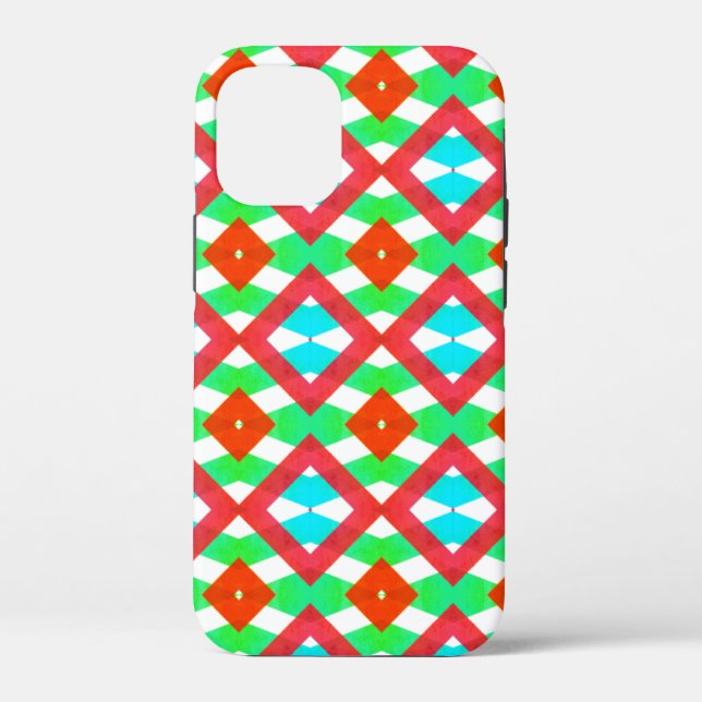 Blue, red green Spring/Easter diamond Case-Mate iPhone Case (Back)