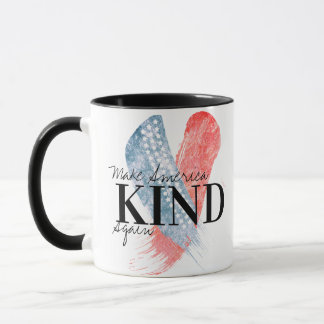 blue-red Make America Kind Again Customisable Mug
