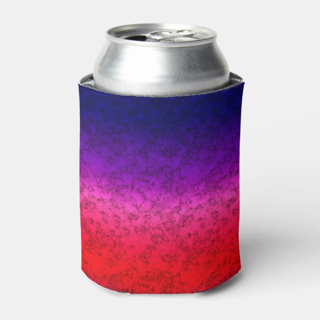 Blue-red Ombre  Can Cooler (Can Front)