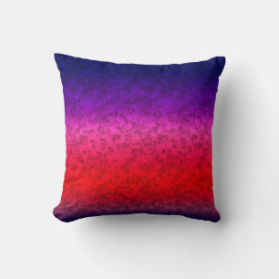 Blue-red Ombre Cushion