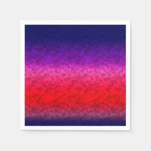 Blue-red Ombre Napkin