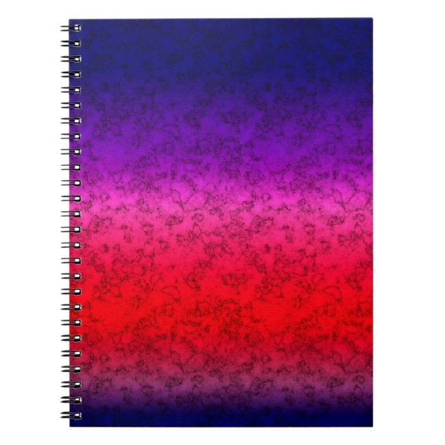Blue-red Ombre Notebook (Front)