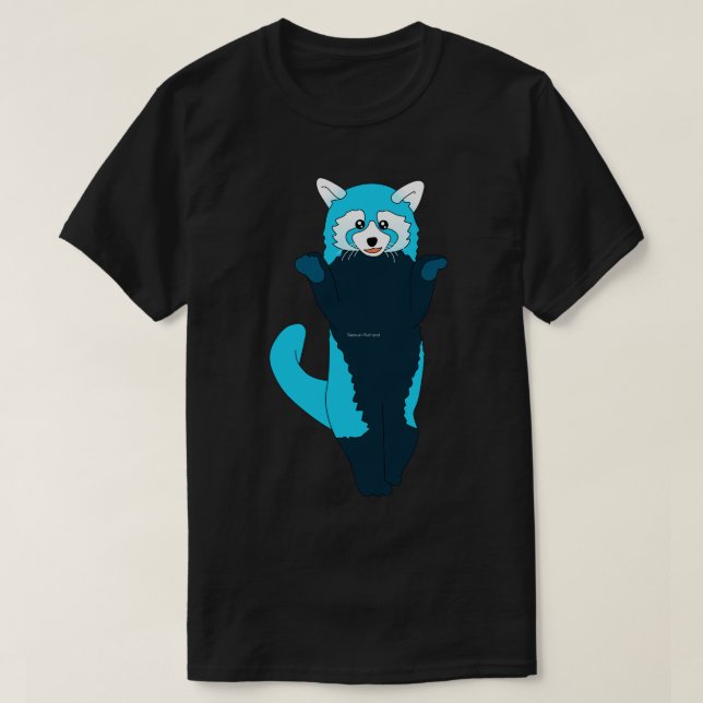 Blue red panda 2 T-Shirt (Design Front)