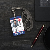 Blue Red Photo & Logo Press ID