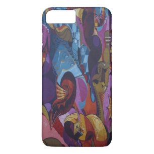 Blue red purple abstract graffiti iPhone 8 plus/7 plus case