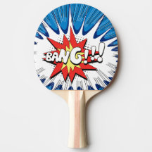 Blue & Red Stars Comic Explosion Personalised Bang