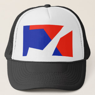 Blue Red White Flag Colours Trucker Hat