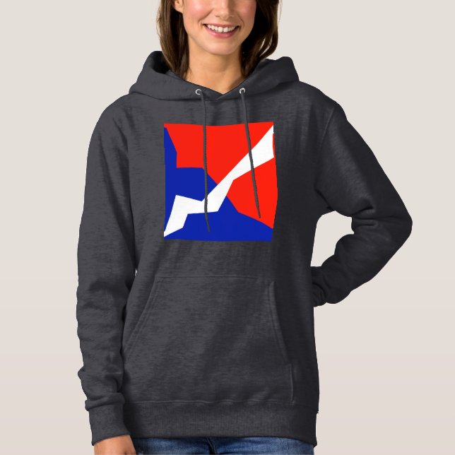 Blue Red White Item Hoodie (Front)