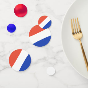 Blue Red White Patriotic Colours Confetti