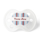 Blue, Red, & White Stripes Pacifier