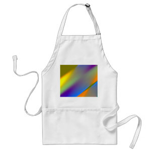 Blue red yellow green abstract pattern orangpurple standard apron
