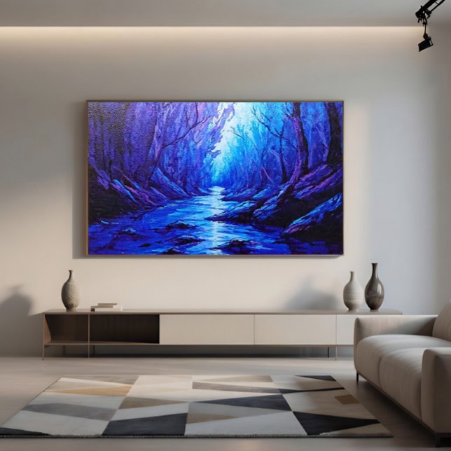 Blue Reflections in the Mystical Forest Poster (Creator Uploaded)