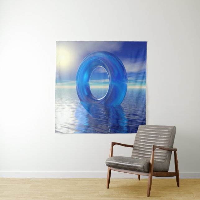 Blue Reflections Tapestry (In Situ)