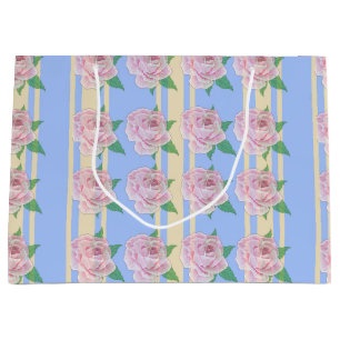 Blue Regency Roses Large Gift Bag
