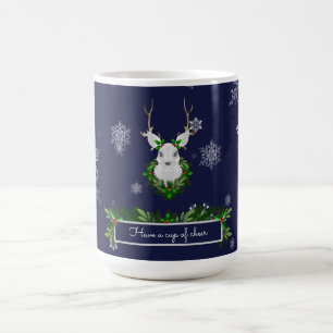 Blue Reindeer Coffee Mug